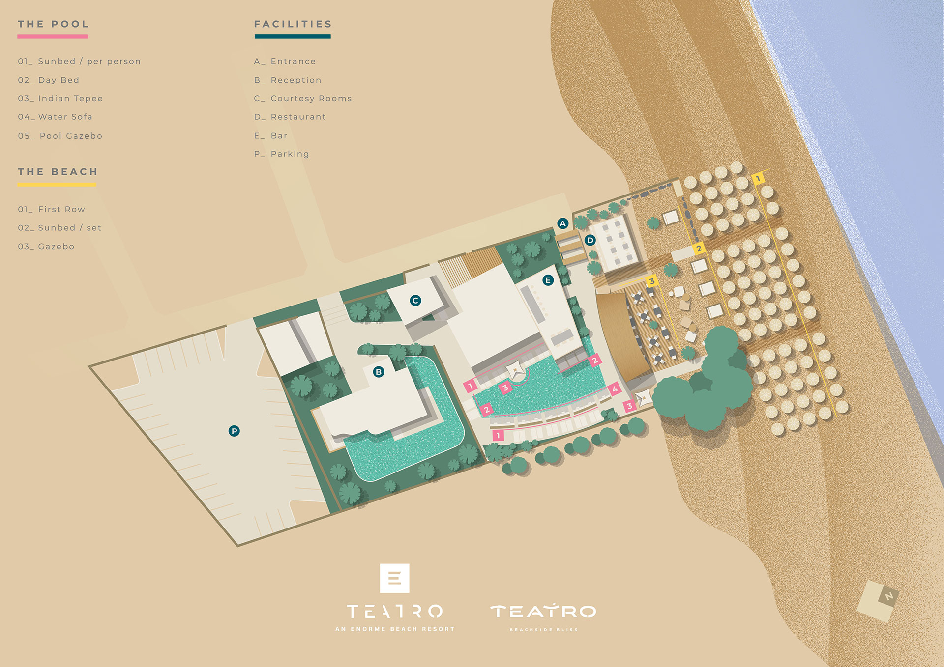 Teatro Resort Map